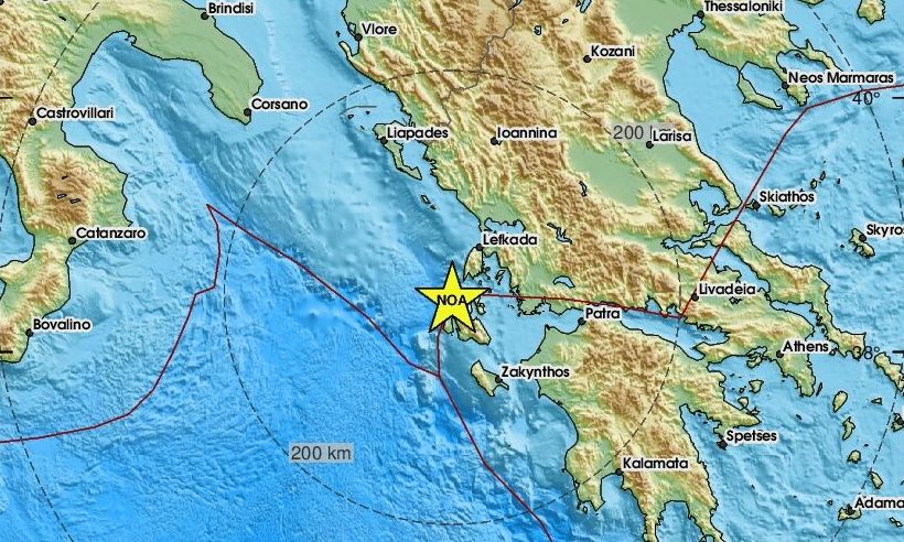 Σεισμός 3,6 στην Κεφαλονιά – Αισθητός σε πολλές περιοχές