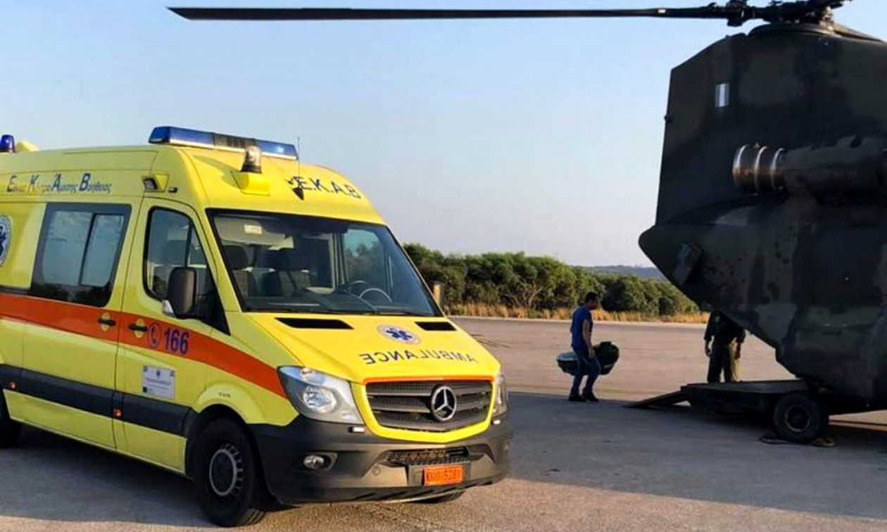 Αεροδιακομιδή 50χρονης τετραπληγικής από τη Γερμανία – Νοσηλεύεται στο νοσοκομείο Κατερίνης
