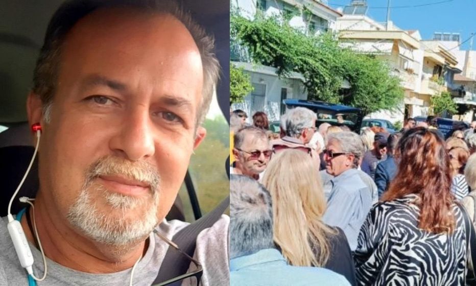 Μεσολόγγι: Ανείπωτος θρήνος στο τελευταίο αντίο στον εικονολήπτη του ΑΝΤ1, Γιώργο Παυλάκη – Εικόνες