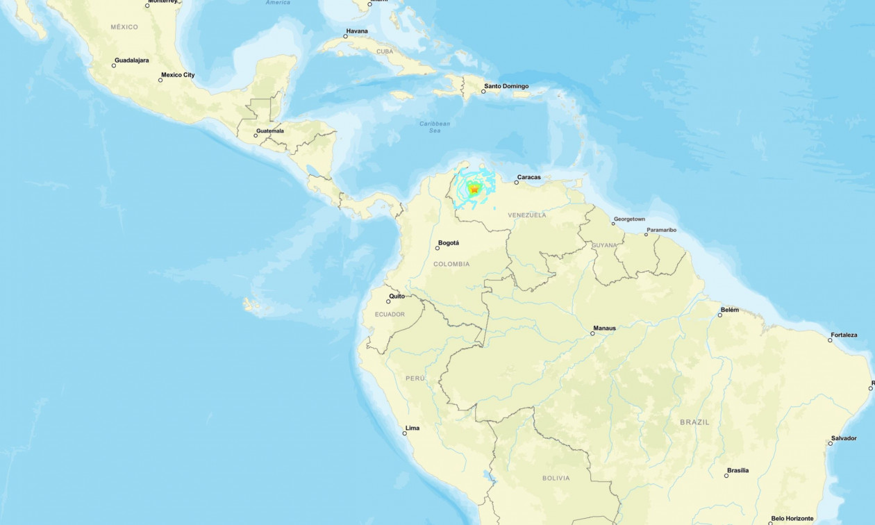 Ισχυρός σεισμός 6,2 Ρίχτερ στη Βενεζουέλα – Αισθητός και στην Κολομβία