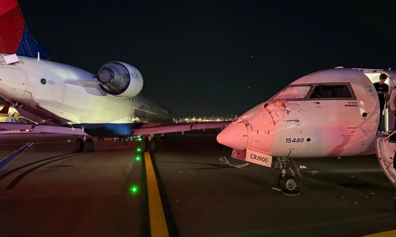 Δύο αεροσκάφη της Delta συγκρούστηκαν στο αεροδρόμιο LaGuardia – Τραυματίστηκε αεροσυνοδός