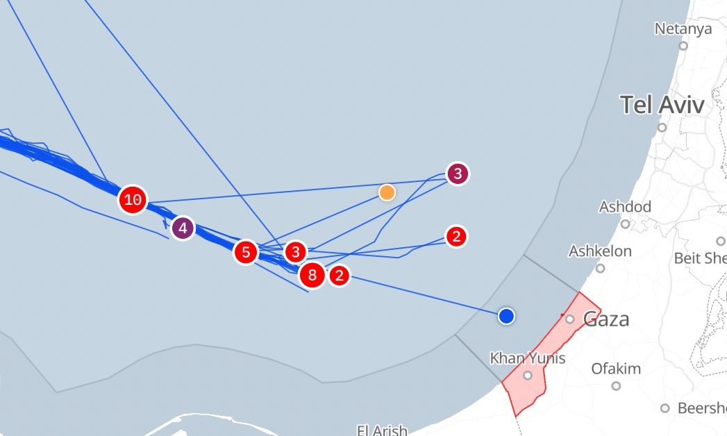 Γάζα: Μόνο τρία σκάφη συνεχίζουν – Τα υπόλοιπα είτε έχουν παρεμποδιστεί είτε έχει χαθεί η επαφή