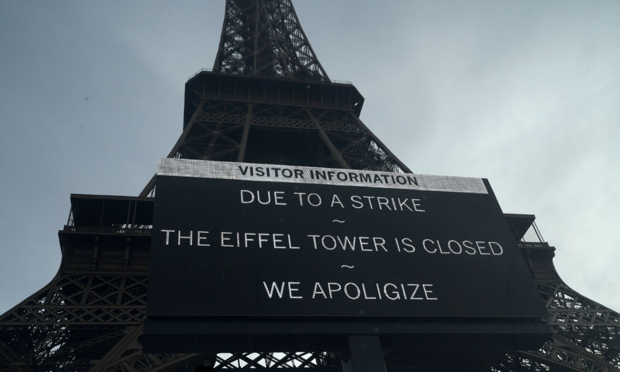 Γαλλία: Κλειστός ο Πύργος του Άιφελ λόγω απεργίας – Διαδηλώσεις σε 200 πόλεις σε όλη τη χώρα