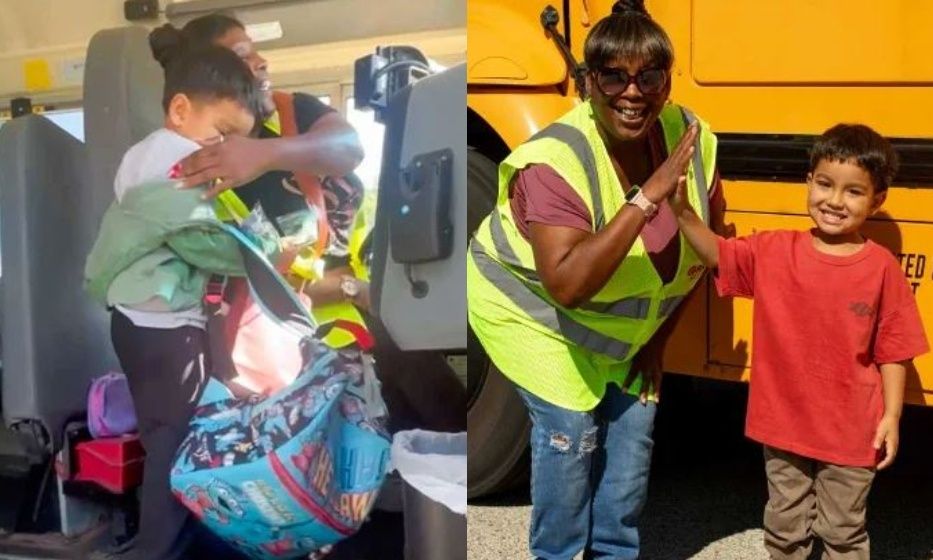 Οδηγός σχολικού λεωφορείου χάρισε μία σακούλα με δώρα σε μαθητή για την ευγένειά του