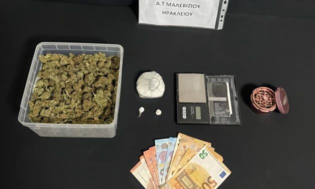 Ηράκλειο: Σύλληψη 41χρονου για ναρκωτικά – Κατασχέθηκαν ποσότητες κάνναβης και κοκαΐνης