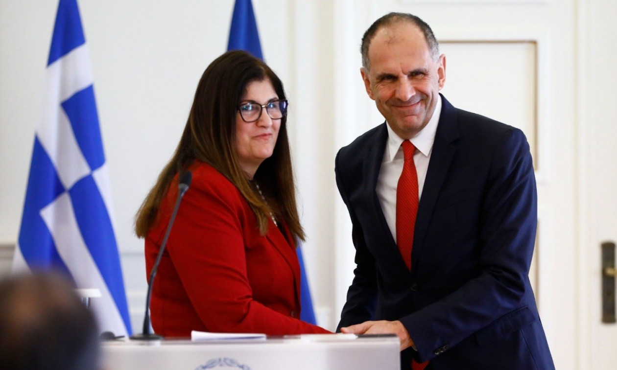 Γεραπετρίτης: Υποδέχθηκε την Παλαιστίνια υπουργό Εξωτερικών