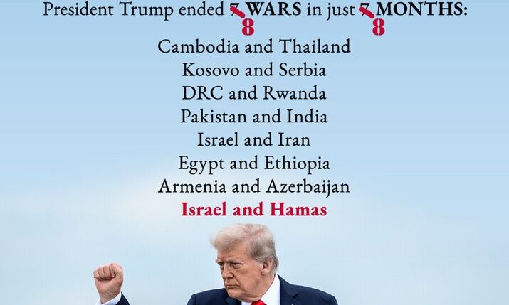 Το «Νόμπελ» του Τραμπ: Ο πρόεδρος της Ειρήνης – Έληξε 8 πολέμους σε 8 μήνες