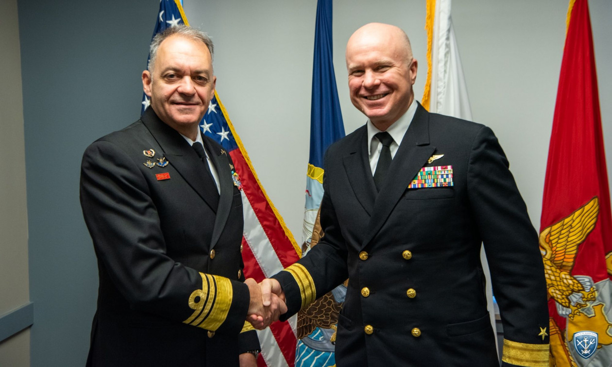 Συνάντηση Αρχηγών ΓΕΝ Ελλάδας-ΗΠΑ: Στο επίκεντρο η πρόοδος των εξοπλιστικών προγραμμάτων του ΠΝ