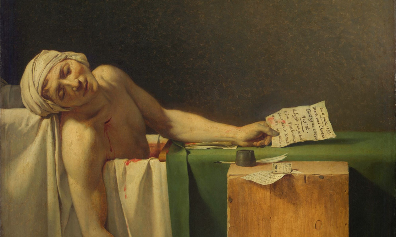 Ο θάνατος του Μαρά: Το αριστούργημα της τέχνης και ενός αληθινού εγκλήματος του 1793