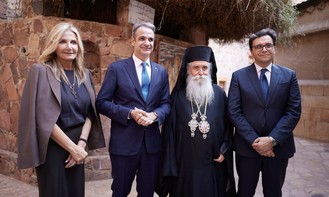 Μητσοτάκης από Σινά: «Εθνικό καθήκον η διαρκής στήριξη της Μονής Αικατερίνης»