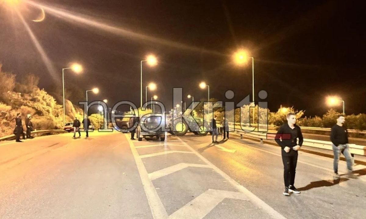 Κλειστός ξανά ο ΒΟΑΚ σε Ηράκλειο και Ρέθυμνο – Για 3η νύχτα στα μπλόκα οι κτηνοτρόφοι