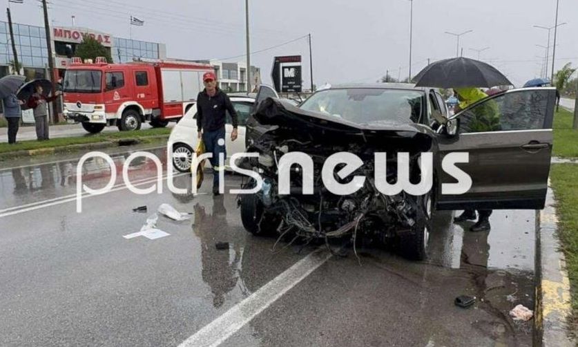 Σοβαρό τροχαίο στην Πατρών – Πύργου: Συγκρούστηκαν 3 οχήματα, 7 οι τραυματίες