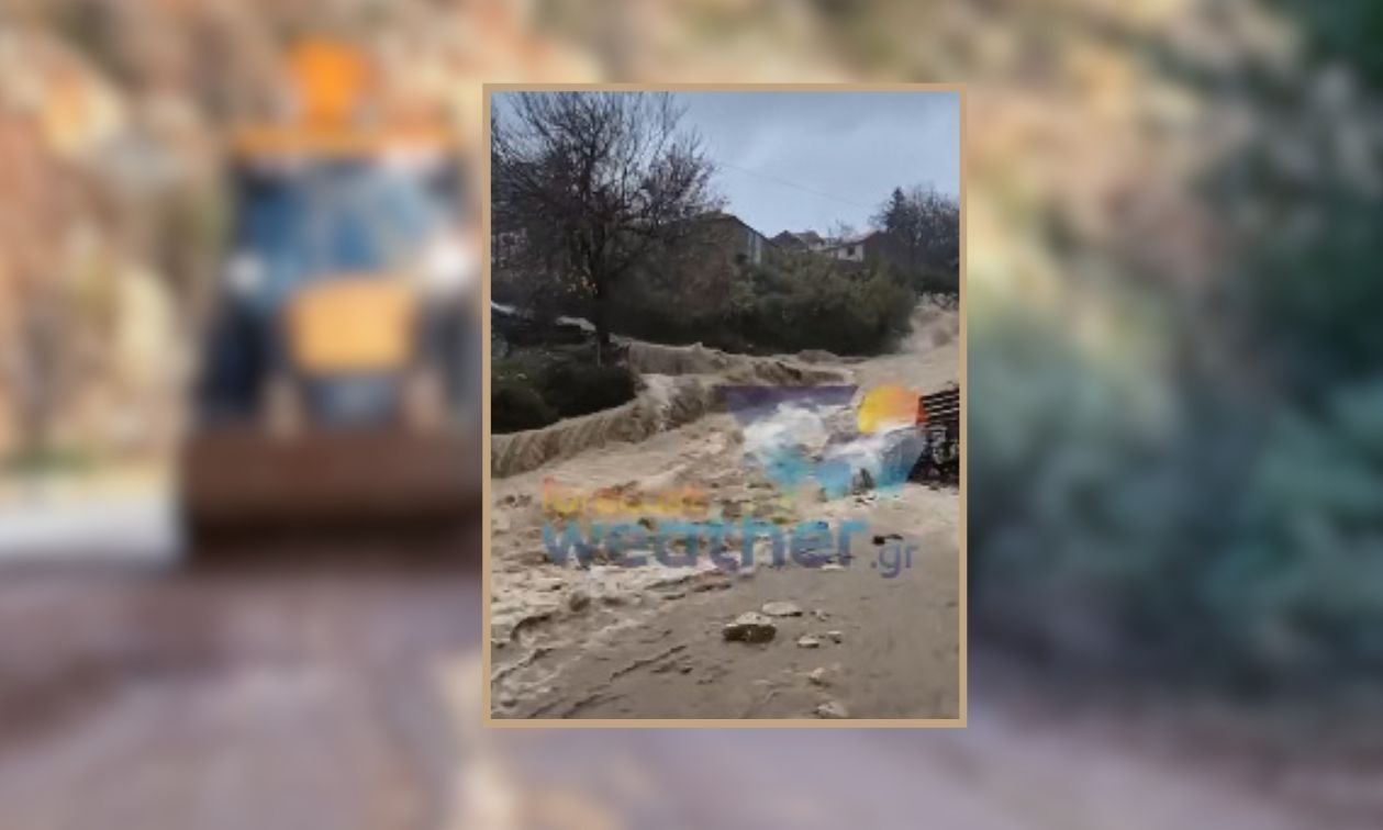Σαρώνει τη Δυτική Ελλάδα η κακοκαιρία: Χείμαρρος πέρασε μέσα από το Ματσούκι Ιωαννίνων – Βίντεο