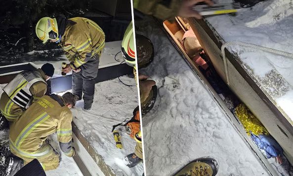 Απίστευτη διάσωση: Μεθυσμένος σφήνωσε σε σχισμή 30 εκατοστών – Ηρωικές προσπάθειες απεγκλωβισμού