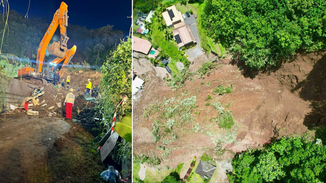 Ταϊτη: Επτά νεκροί και αγνοούμενοι από κατολίσθηση – Χείμαροι παρέσυραν σπίτια