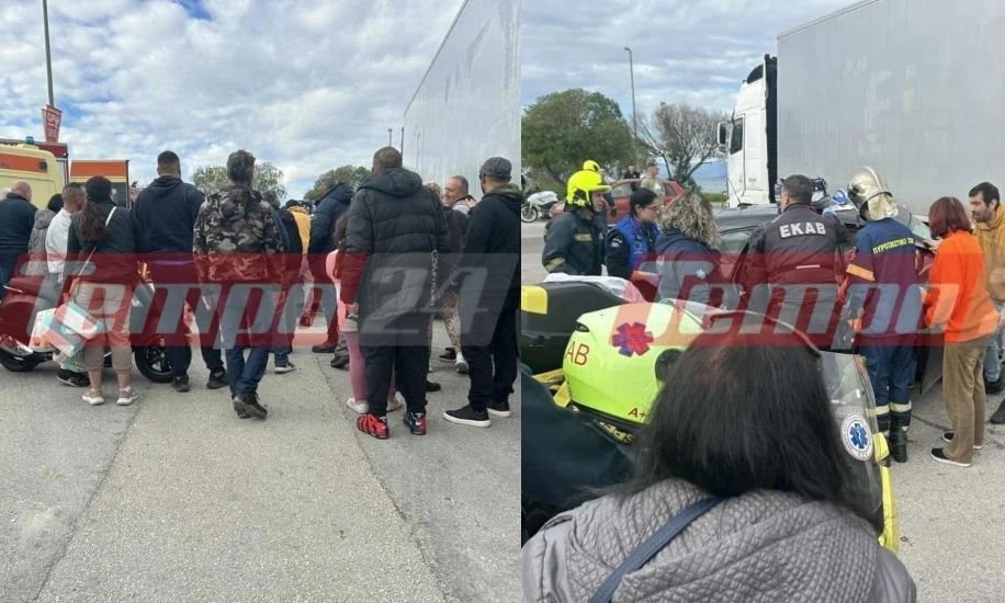 Τροχαίο στην Παραλία Πατρών: ΙΧ «καρφώθηκε» σε φορτηγό – Τραυματίστηκε έγκυος