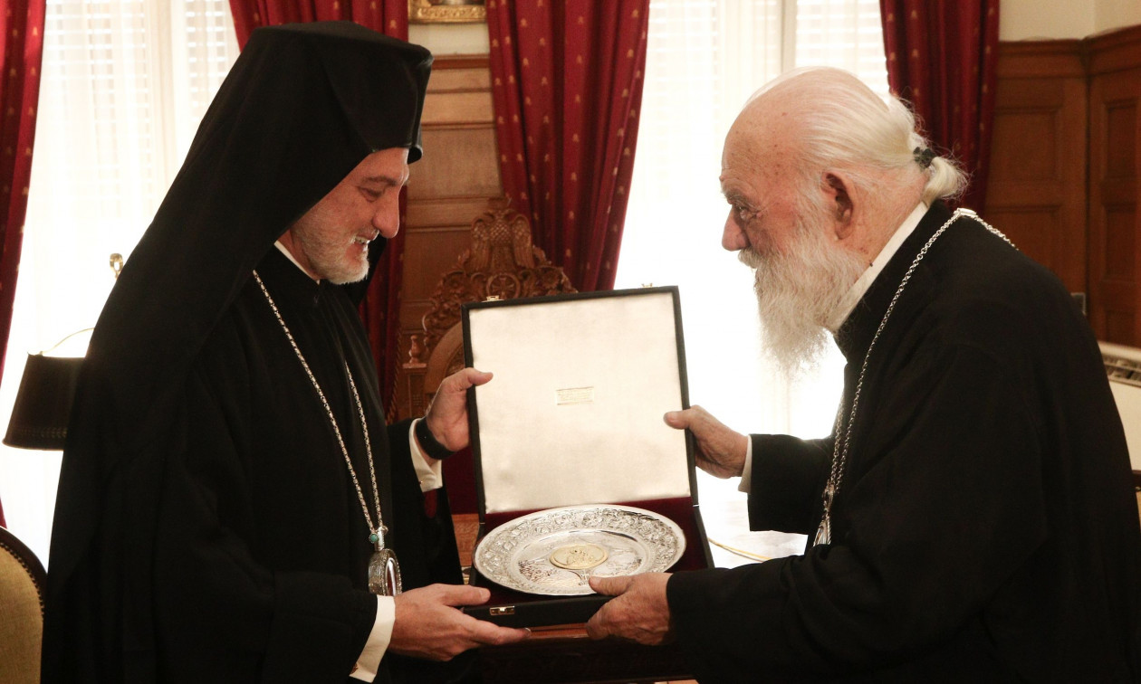 Συνάντηση Αρχιεπισκόπου Ιερωνύμου με τον Αρχιεπίσκοπο Αμερικής Ελπιδοφόρο