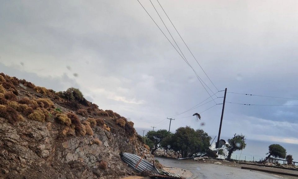 Κακοκαιρία Byron: Υδροστρόβιλος «σάρωσε» τον Τσούτσουρα Ηρακλείου- Ζημιές και εκτεταμένα προβλήματα