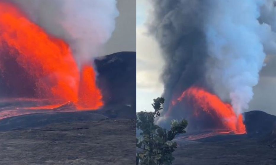 Ηφαίστειο Κιλαουέα: Κάμερα καταγράφει θεαματικούς πίδακες λάβας – Εντυπωσιακές εικόνες
