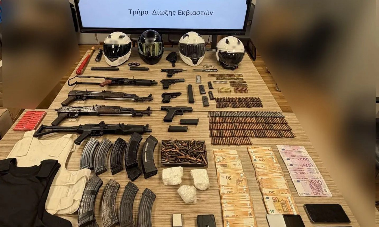 Greek Mafia: Αυτά είναι τα όπλα που βρέθηκαν στην γιάφκα της Καλλιθέας