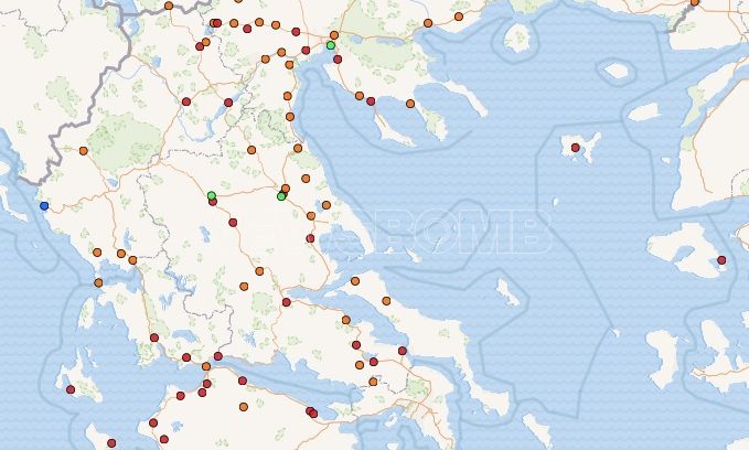 Πού είναι τα μπλόκα των αγροτών – Αναλυτικός χάρτης Newsbomb