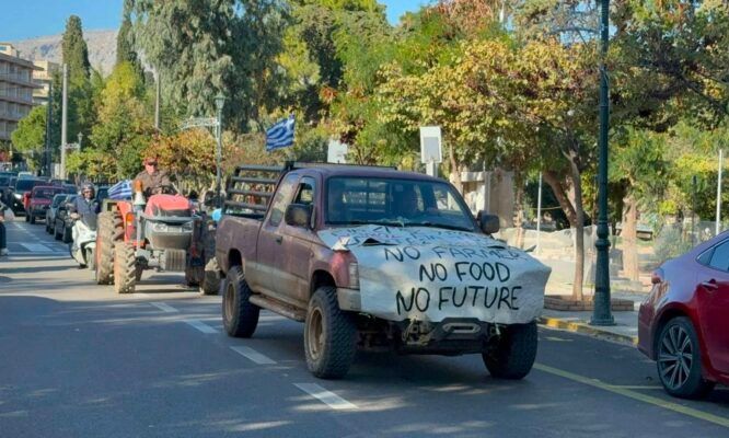 Χίος: Στους δρόμους ξεχύθηκαν οι αγρότες και μαστιχοπαραγωγοί του νησιού – Βίντεο