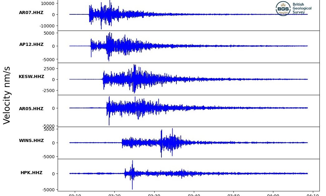 Βρετανία: Αναστάτωση από σεισμούς 2,5 και 3,3 Ρίχτερ – Μαρτυρίες για «τράνταγμα και θόρυβο βροντής»