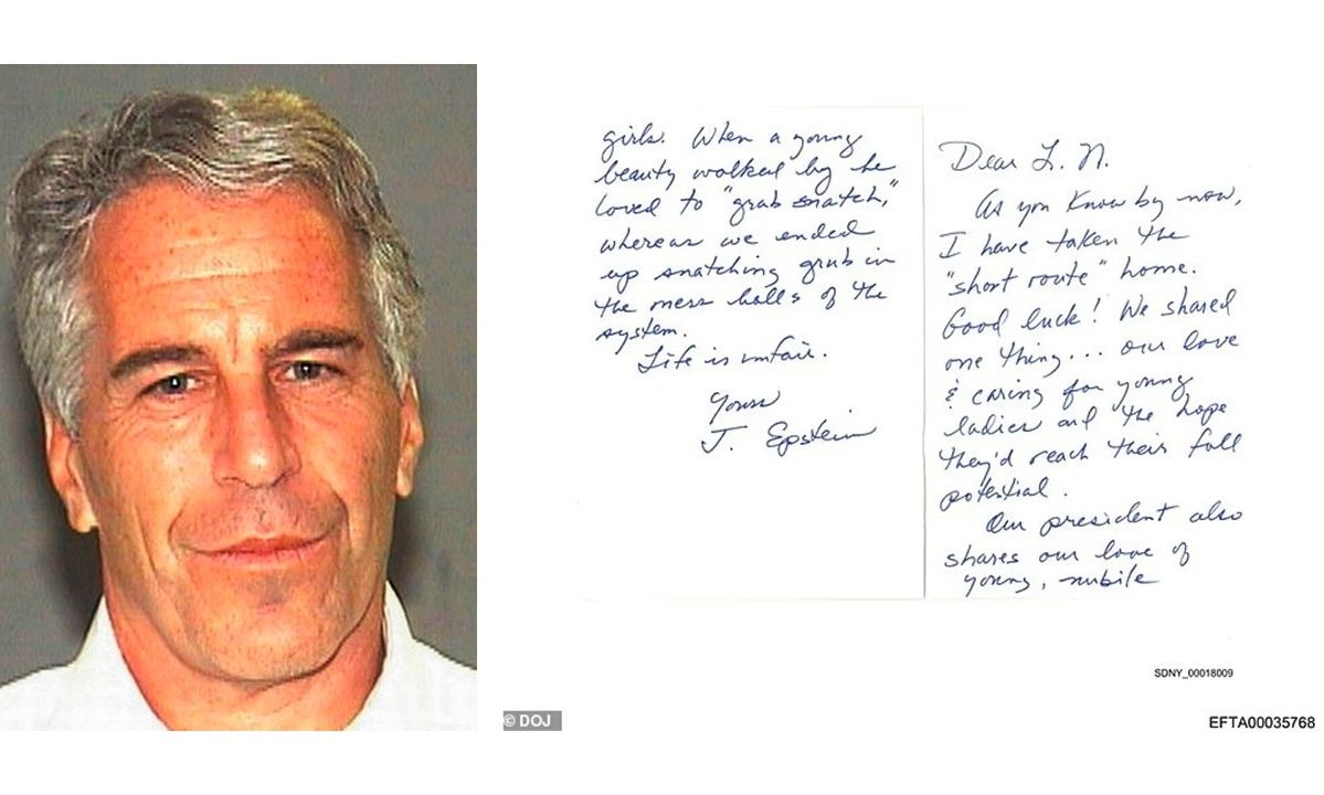 FBI: Πλαστό το σημείωμα Επστάιν στον παιδόφιλο Λάρι Νάσαρ με αναφορές στον Τραμπ