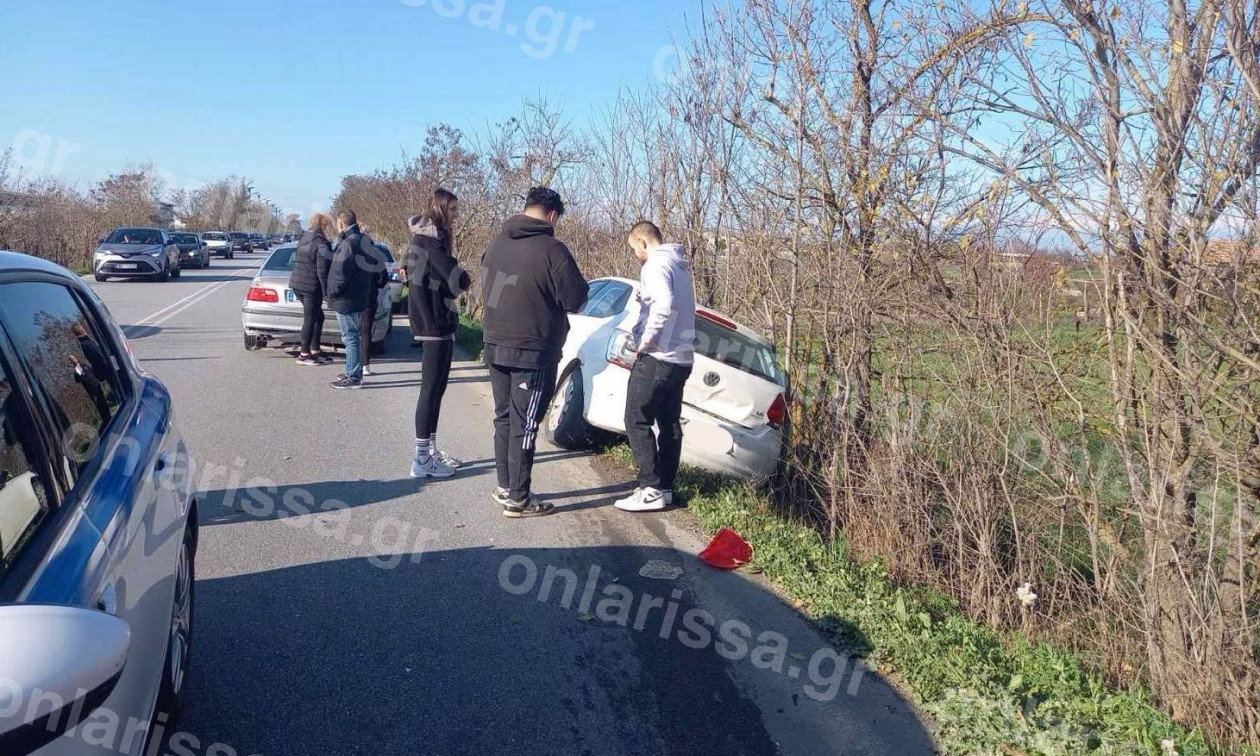 Λάρισα: Καραμπόλα τεσσάρων οχημάτων με φορτηγό