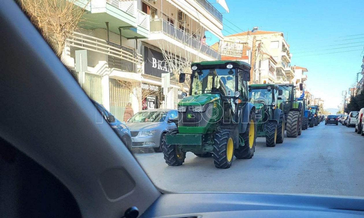 Αγρότες: Πορεία με τρακτέρ στο κέντρο της Πτολεμαΐδας