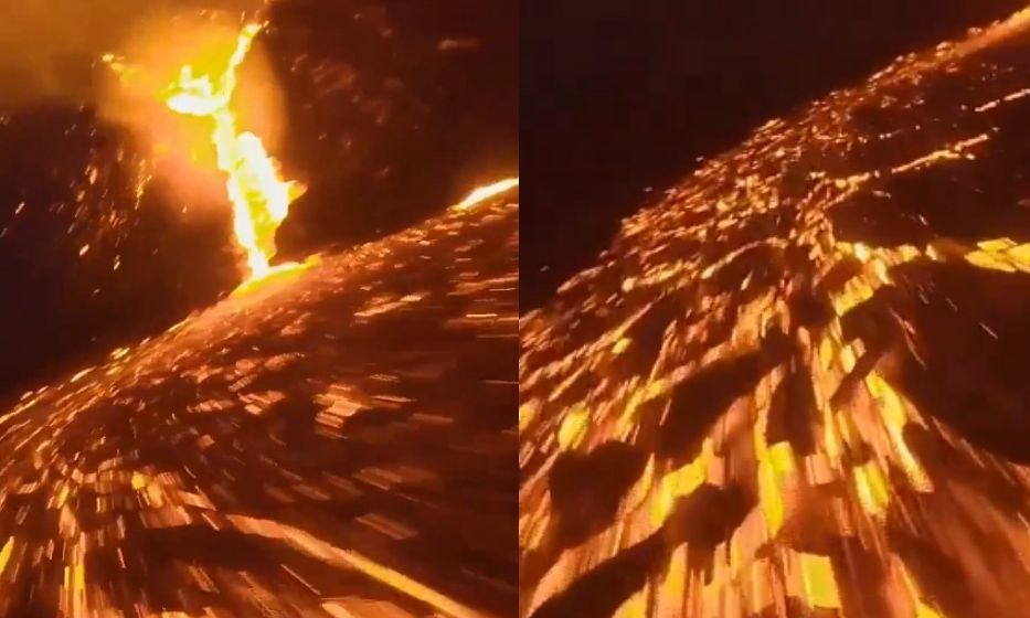 Εντυπωσιακά πλάνα από νυχτερινές ροές λάβας και ενεργά ηφαίστεια της Ισλανδίας