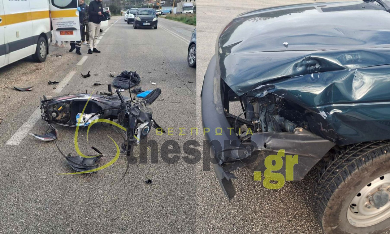 Ηγουμενίτσα: Νεαρός τραυματίστηκε σε τροχαίο με μηχανή