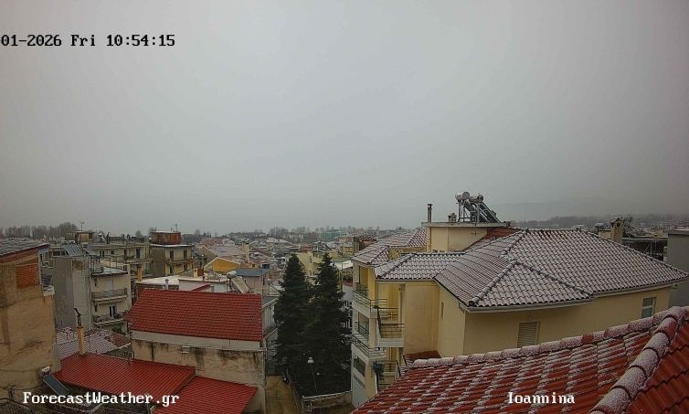 «Άσπρη μέρα» στα Ιωάννινα: Χιονοπτώσεις στο κέντρο της πόλης – Βίντεο