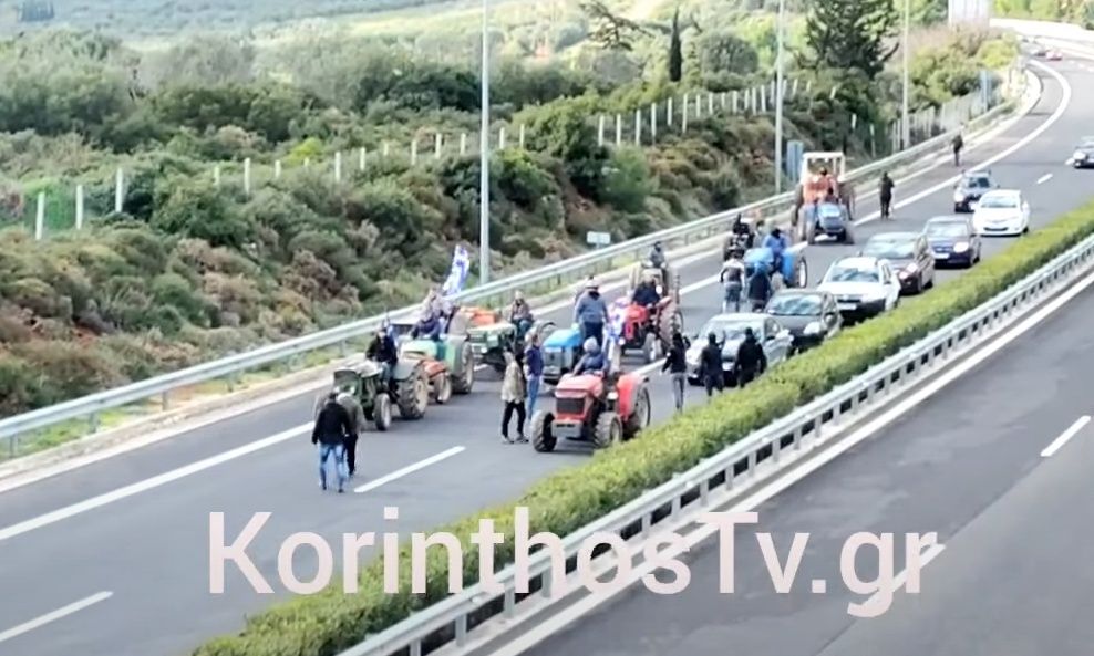 Δικογραφία κατά αγροτών στην Κορινθία: Έκλεισαν αιφνιδιαστικά την εθνική οδό στη Νεμέα – Βίντεο