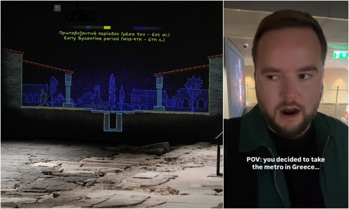 Φιλέλληνας TikToker παθαίνει… πλάκα με τις αρχαιότητες στο Μετρό Θεσσαλονίκης – Δείτε βίντεο