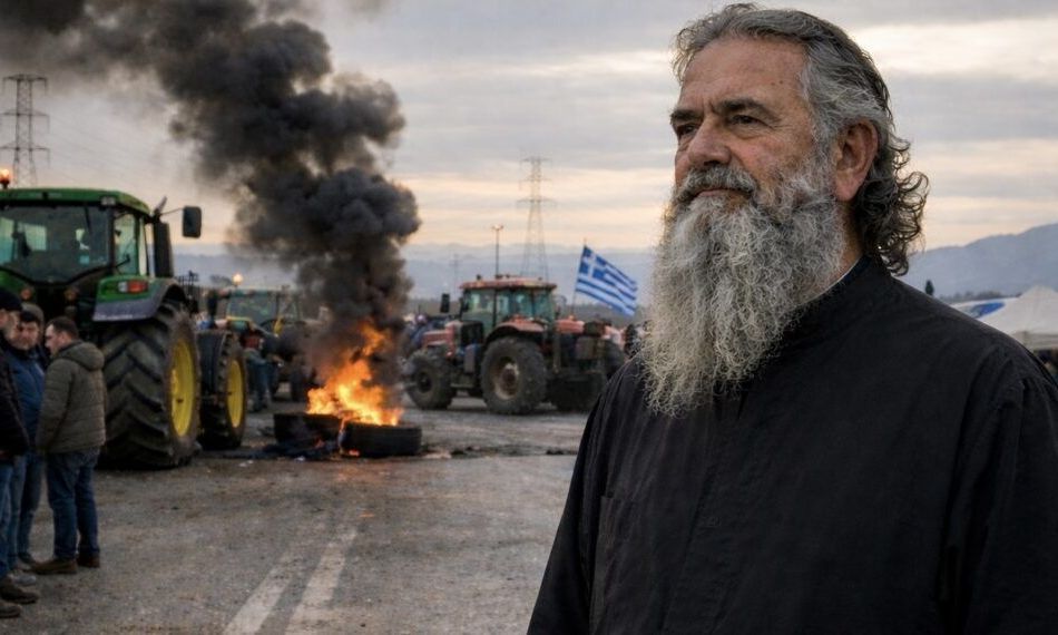 Λάρισα: Αυτός είναι ο παπάς που βρίσκεται στο μπλόκο της Νίκαιας για συμπαράσταση μέρα νύχτα