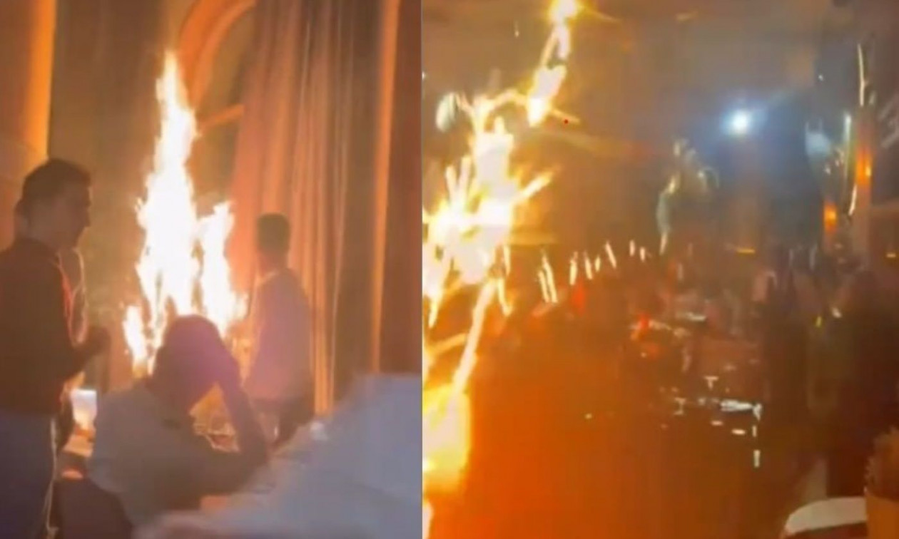 Ισπανία: Παρ’ ολίγον νέο «Κραν Μοντανά» – Φωτιά από πυροτεχνήματα σε εστιατόριο