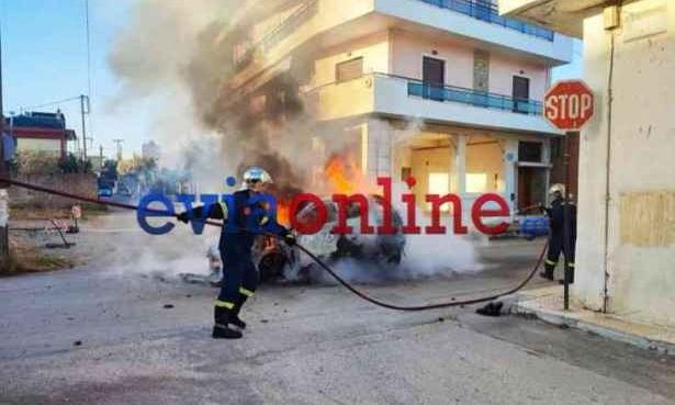 Εύβοια: Φωτιά σε αυτοκίνητο εν κινήσει – Μαθητής και ο πατέρας του στο όχημα – Πήγαιναν στο σχολείο