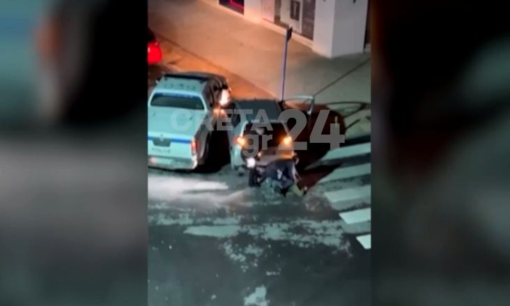 Κινηματογραφική καταδίωξη στο κέντρο του Ηρακλείου: Η στιγμή της σύλληψης του μεθυσμένου οδηγού