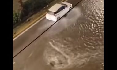 Κακοκαιρία: Άνοιξε ξανά ο αγωγός λυμάτων στην Ποσειδώνος – Βίντεο