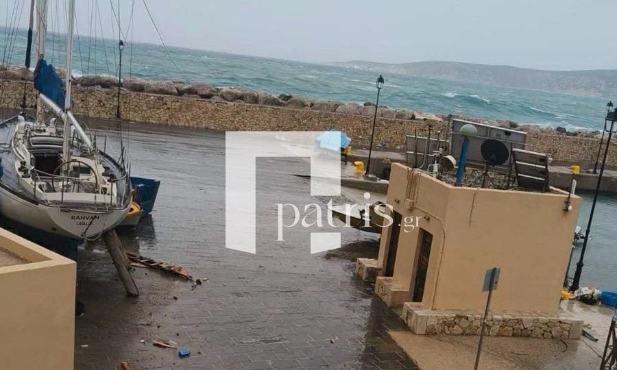 Ιεράπετρα: Βυθίστηκε σκάφος από τους θυελλώδεις ανέμους – Μεγάλες ζημιές στη Γαύδο