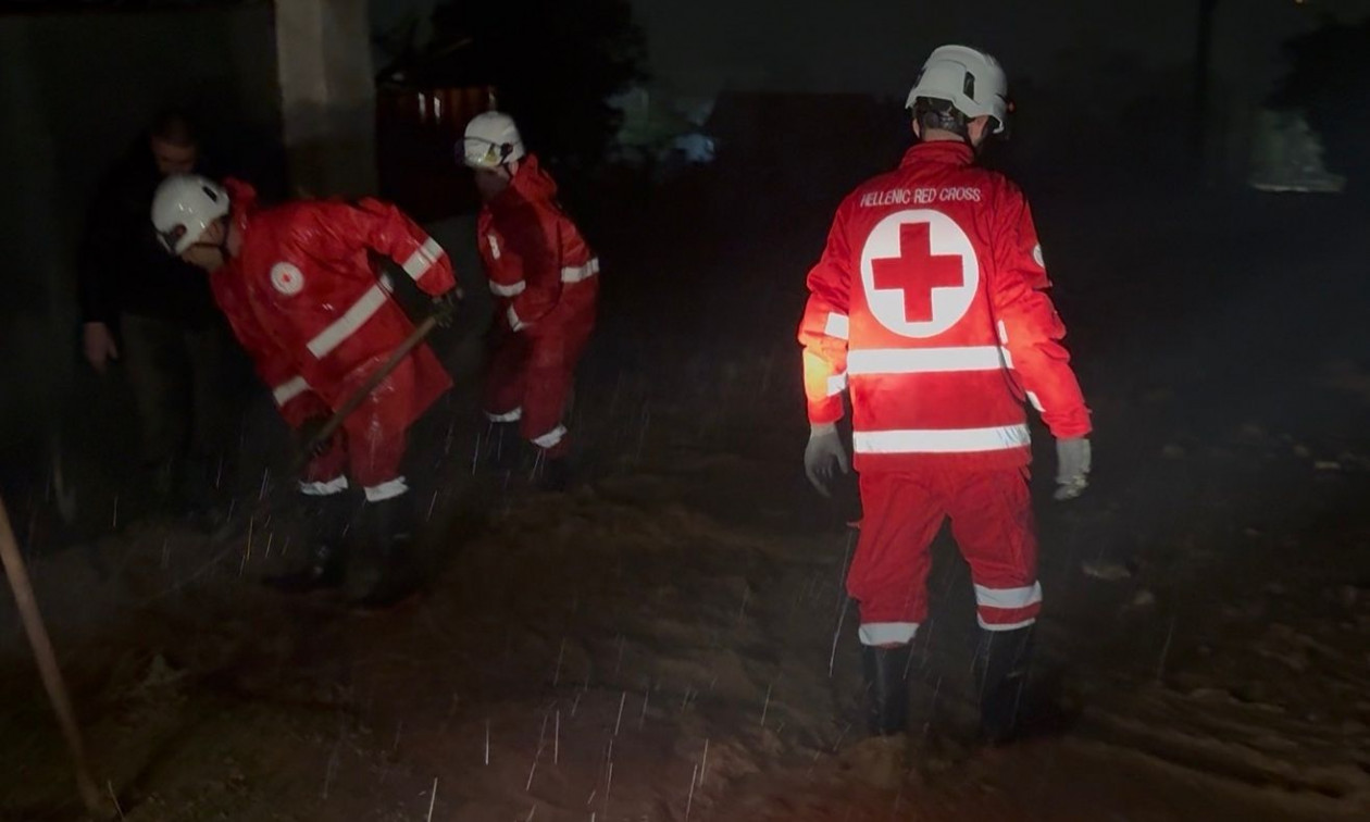 O Ελληνικός Ερυθρός Σταυρός βρέθηκε από την πρώτη στιγμή στην πρώτη γραμμή στις πληγείσες περιοχές