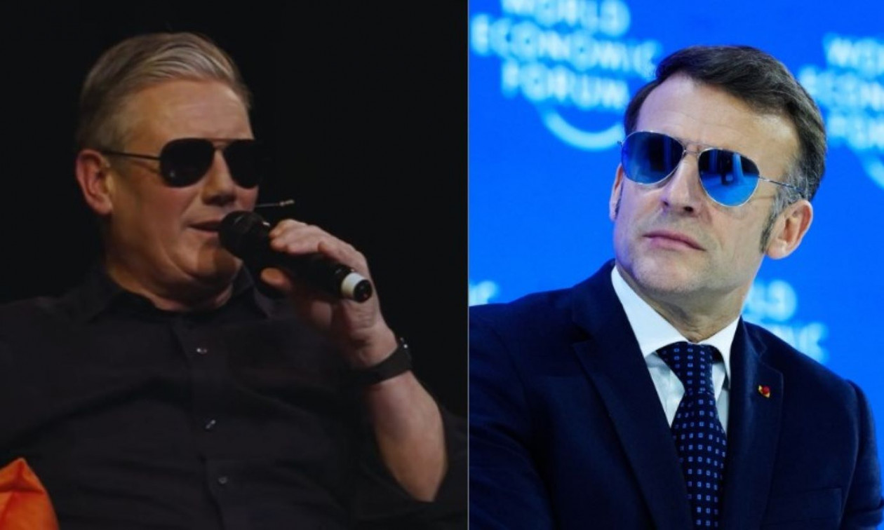 Κιρ Στάρμερ: «Τρόλαρε» άγρια τον Μακρόν με μαύρα γυαλιά Aviator – Η ατάκα από το «Top Gun»