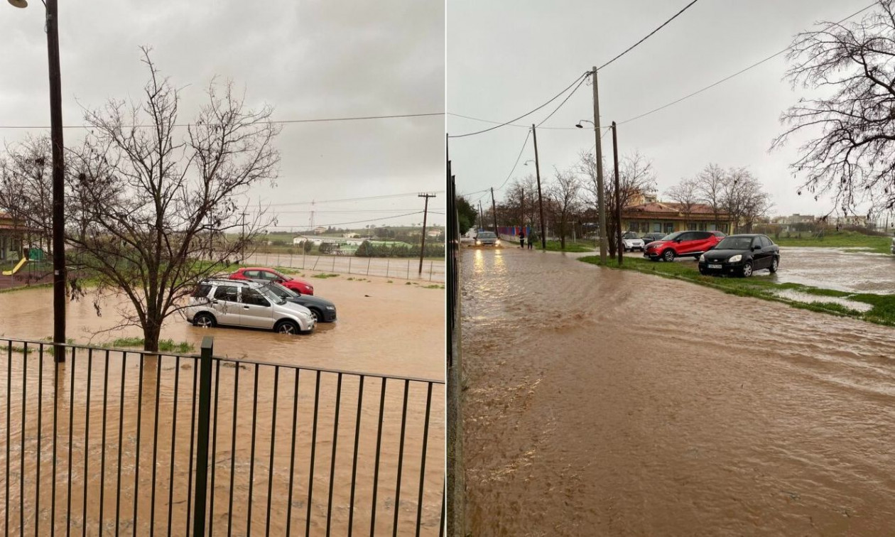 Κακοκαιρία: Πλημμύρες στον Έβρο από τις έντονες βροχοπτώσεις – Εγκλωβίστηκαν μαθητές σε σχολείο