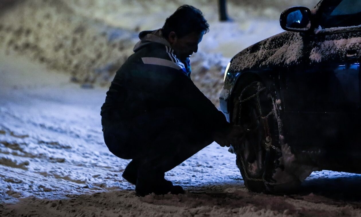 Κακοκαιρία: Σε ποια σημεία του οδικού δικτύου της Κεντρικής Μακεδονίας χρειάζονται αλυσίδες