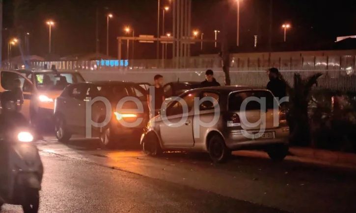 Πάτρα: Καραμπόλα τριών οχημάτων στην Ακτή Δυμαίων