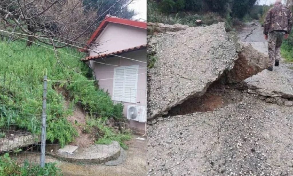 Πρέβεζα: Κίνδυνος για κατοικίες και δρόμους – Σε εξέλιξη μεγάλη κατολίσθηση στην Μυρσίνη