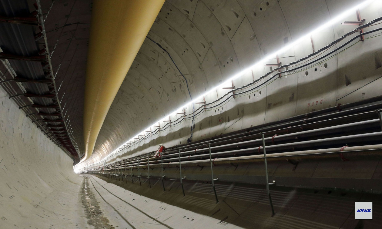 Γραμμή 4 του Μετρό: Στον «Ευαγγελισμό» έφτασε ο μετροπόντικας της AVAX