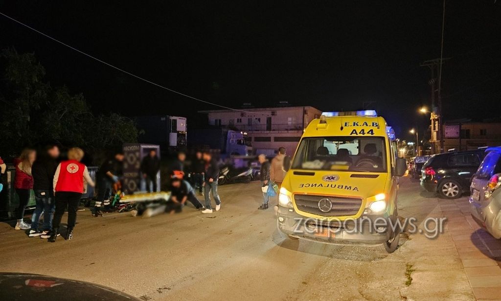 Χανιά: Τροχαίο ατύχημα με μοτοσικλέτα στο Πασακάκι – Μία γυναίκα τραυματίας