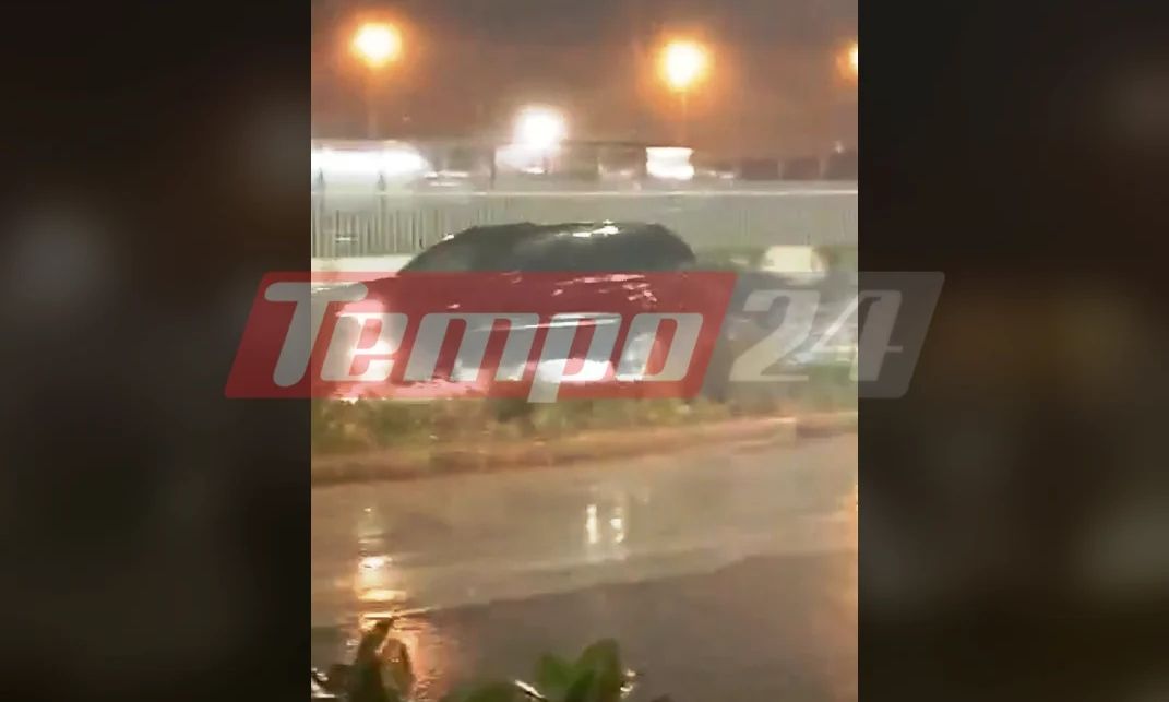 Πάτρα: Πλημμύρισε ξανά η Ακτή Δυμαίων – Βίντεο